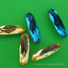 Accesorios de la joyería del cristal cristalino oval de la parte posterior del punto de la moda de China